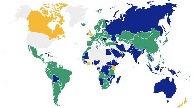 Свобода путешествий и карта безвизовых поездок 